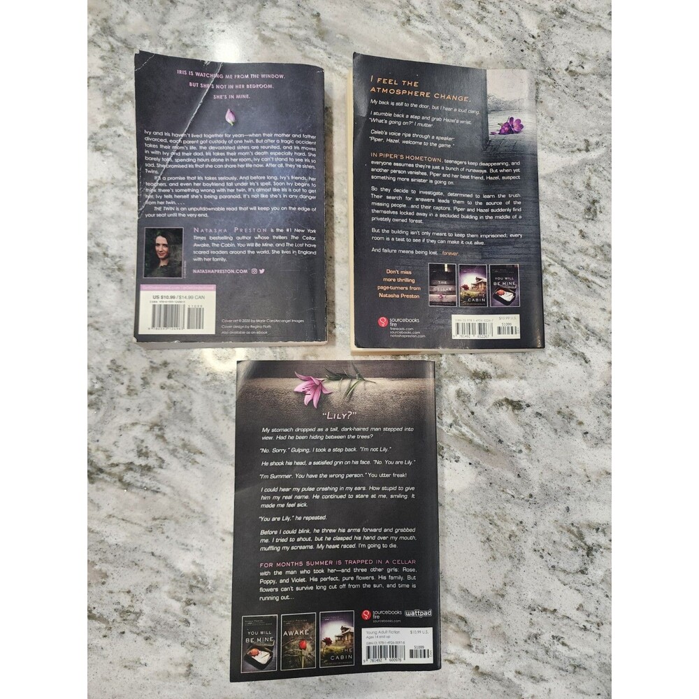 Natasha Preston Thrillers 3 Books The Lost, The Twin, The Cellar VERY GOOD - Picture 2 of 4